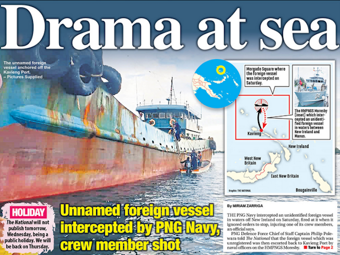 Drama at Sea The National