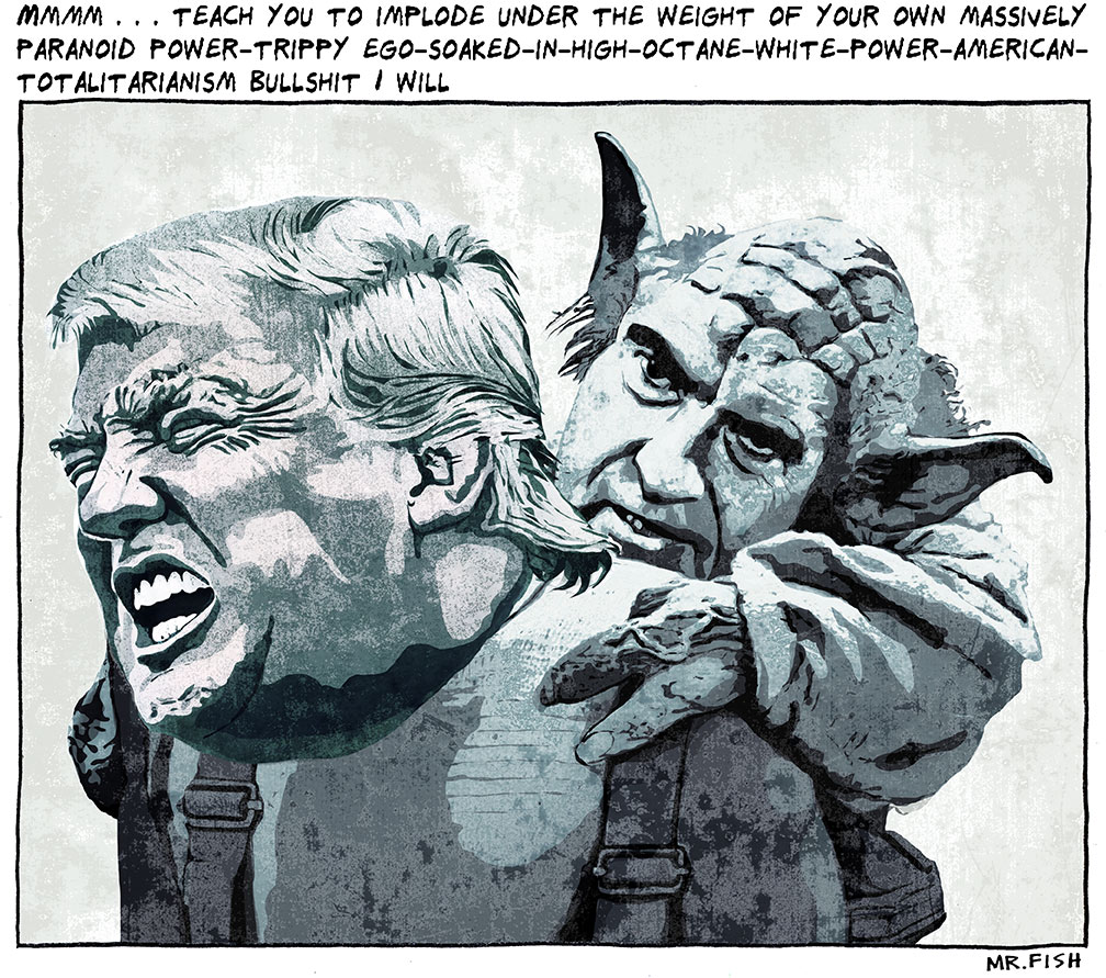 Mr. Fish Toon- Trump's Yoda - Democratic Underground