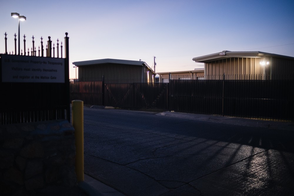 The ICE El Paso Processing Center in El Paso, Texas. October 29, 2020.