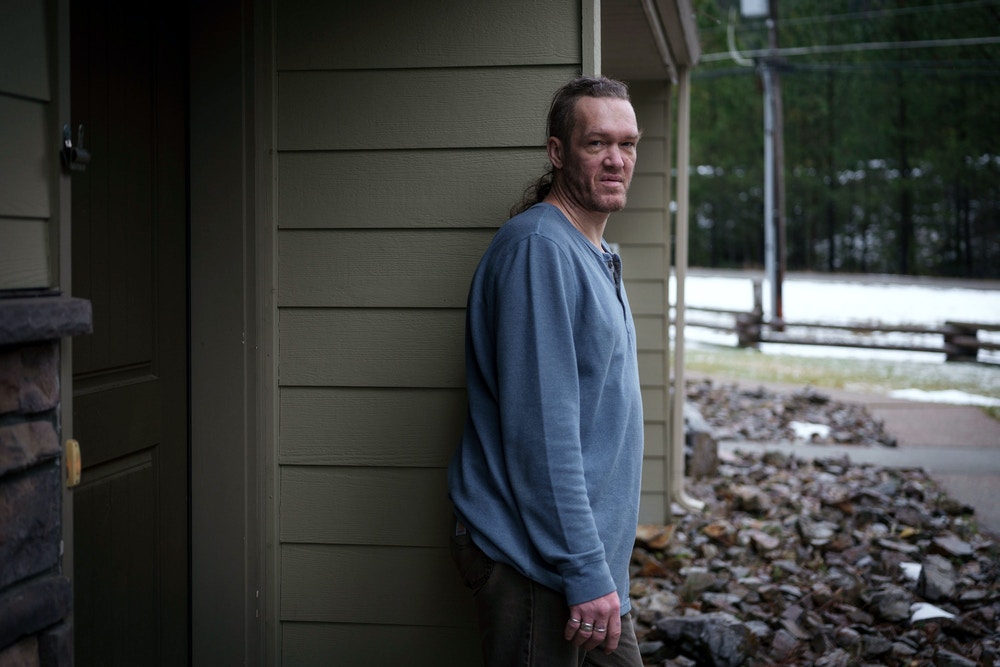 Floyd Kimball, and his four-year-old son Steve, have lived in public housing located on the Bunker Hill Superfund site – or megasite, as the EPA refers to the 1,500 square mile area in the city of Wallace, Idaho, for four years. In 2018 the soil levels were tested at the public housing complex, and the management at the housing site tried to cover up the toxic levels by throwing a pizza party for the residents. Kimball, in turn, had his son's blood lead levels tested, which came back with a reference value of over eight micrograms per deciliter. Kimball's was around six micrograms per deciliter. Kimball believes the lead poisoning has contributed to his son's delay in speech development. Kimball is growing increasingly frustrated that nothing is being done to remediate the areas where the residents live and the children play at his housing complex. Rebecca Stumpf for The Intercept.