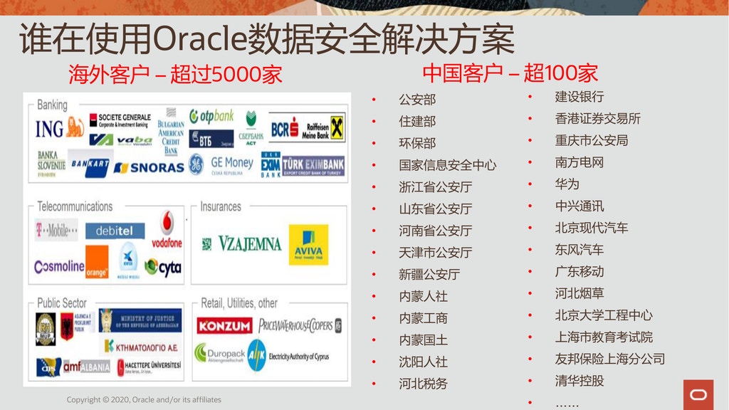 A recent Oracle document describes data security work for police in multiple parts of China, including Xinjiang.