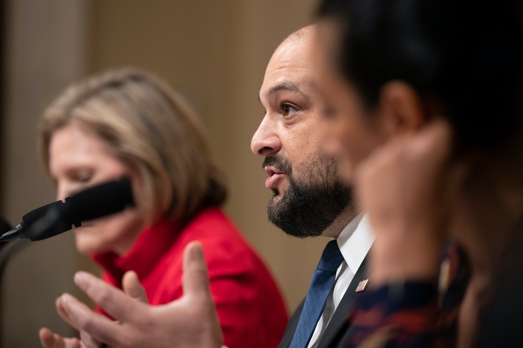Christian Picciolini, founder of Free Radicals Project and author of Breaking Hate: Confronting the New Culture of Extremism, speaks during a House Subcommittee on Intelligence and Counterterrorism hearing on Capitol Hill in Washington, on Sept. 18, 2019.